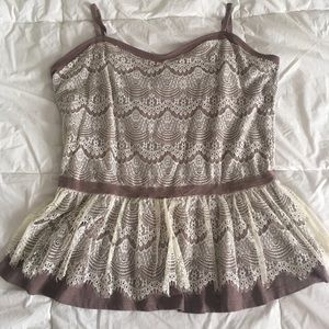 NWT Arizona peplum top